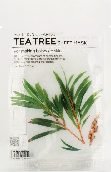 Маска тканевая для лица с экстрактом чайного дерева «Solution Clearing Tea Tree Sheet Mask»