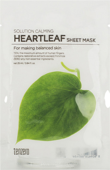 Маска тканевая для лица с экстрактом хауттюйнии «Solution Calming Heartleaf Sheet Mask»