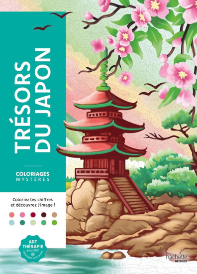 Раскраска Coloriages mystères Trésors du Japon