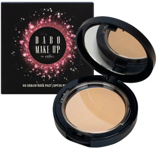 Пудра для лица матирующая «No Sebum Rose Pact» SPF36 PA+++, оттенок 21 Vanilla Beige