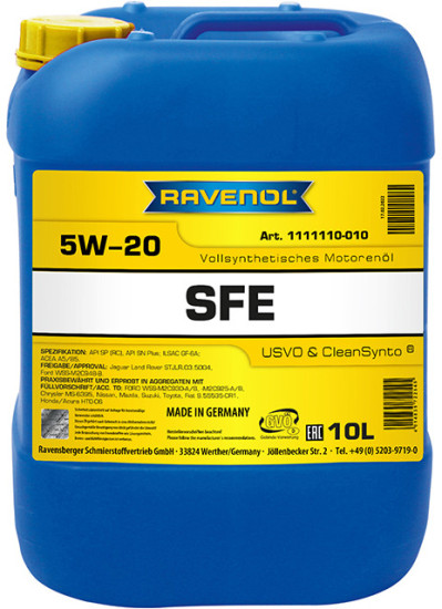 Моторное масло RAVENOL Super Fuel Economy SFE 5W-20