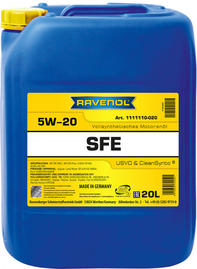 Моторное масло RAVENOL Super Fuel Economy SFE 5W-20