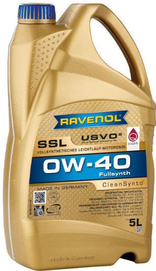 Моторное масло RAVENOL SUPER SYNTHETIK OIL SSL SAE 0W-40