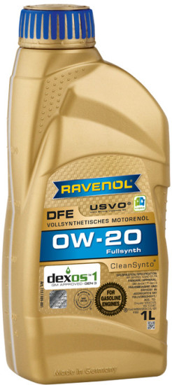 Моторное масло RAVENOL DFE 0W-20