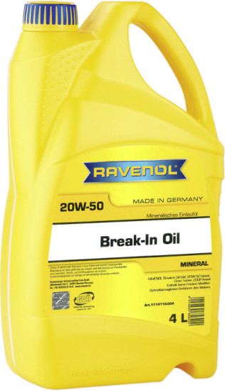 Обкаточное масло RAVENOL Break-In Oil 20W-50
