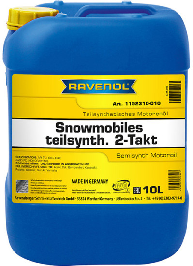 Масло для 2T снегоходов RAVENOL Snowmobiles Teilsynth 2-Takt