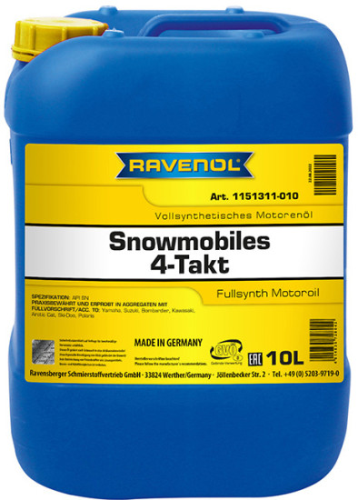 Масло для снегоходов RAVENOL Snowmobiles 4-Takt Fullsynth