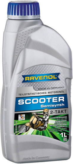 Моторное масло для 2T скутеров RAVENOL Scooter 2-Takt Teilsynt