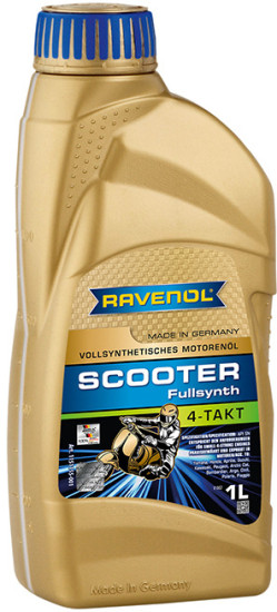 Моторное масло для 4-T скутеров RAVENOL Scooter 4-Takt Fullsynth