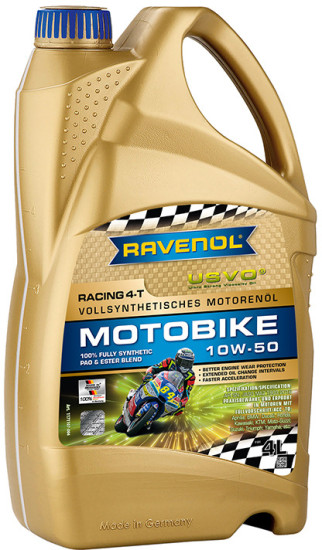 Моторное масло RAVENOL Racing 4-T Motobike 10W-50 USVO