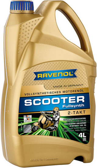 Моторное масло для 2T скутеров RAVENOL Scooter 2-Takt Fullsynth