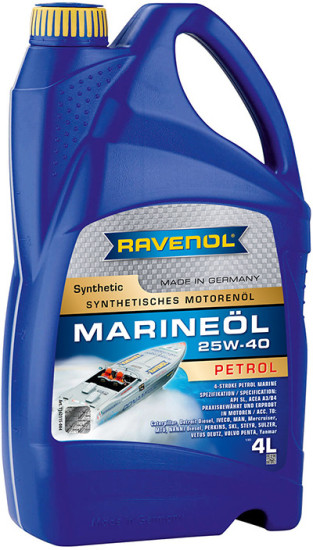 Моторное масло RAVENOL Marineoil PETROL 25W-40 Synthetic