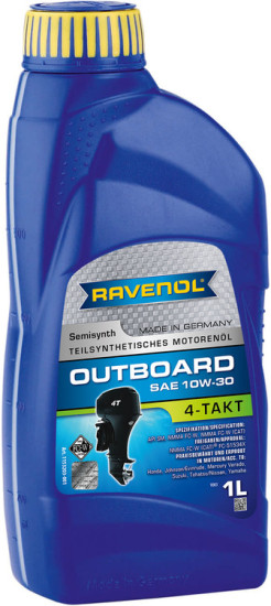 Моторное масло для 4-T лодочных моторов RAVENOL Outboardoel 4T 10W-30