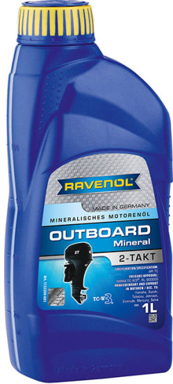 Моторное масло для 2Т лодочных моторов RAVENOL Outboard 2T Mineral