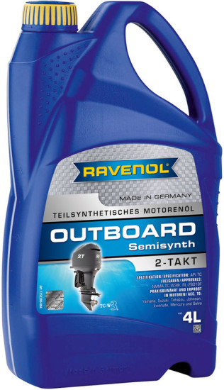 Моторное масло для 2Т лодочных моторов RAVENOL Outboardoel 2T Teilsynth