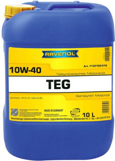 Моторное масло RAVENOL TEG 10W-40