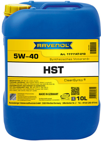 Моторное масло RAVENOL HST 5W-40
