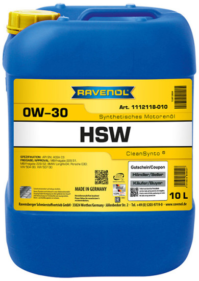 RAVENOL HSW 0W-30