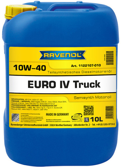 Моторное масло RAVENOL Euro IV Truck 10W-40