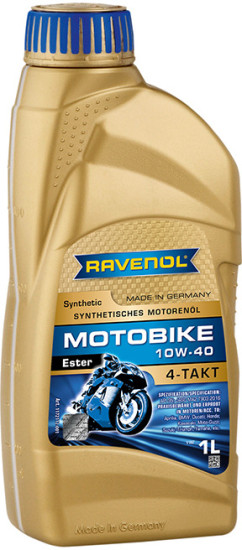 Моторное масло RAVENOL Motobike 4-T Ester 10W-40
