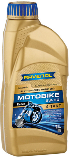 Моторное масло RAVENOL Motobike 4-T Ester 5W-30