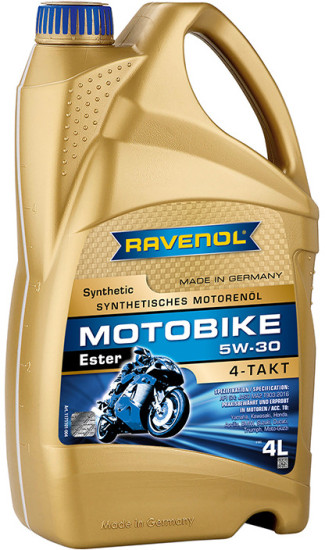Моторное масло RAVENOL Motobike 4-T Ester 5W-30