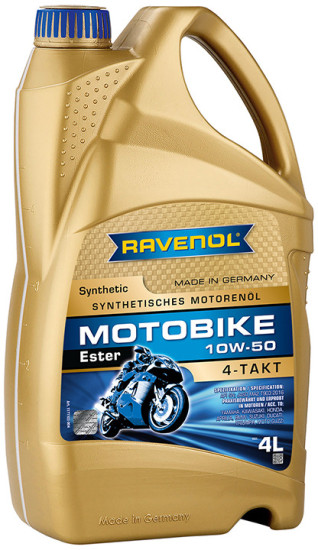 Моторное масло RAVENOL Motobike 4-T Ester 10W-50