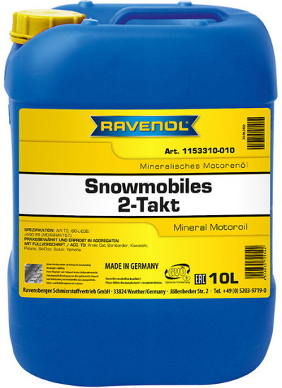 Масло для 2T снегоходов RAVENOL Snowmobiles Mineral 2-Takt
