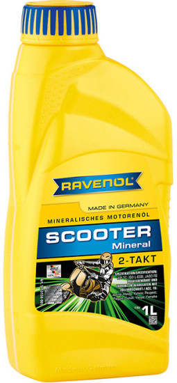 Моторное масло для 2T скутеров RAVENOL Scooter 2-Takt Mineral