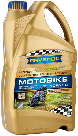 Моторное масло RAVENOL Racing 4-T Motobike 10W-60 USVO