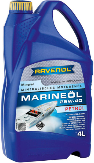 Моторное масло RAVENOL Marineoil PETROL 25W-40 mineral