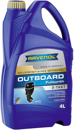 Моторное масло для 2Т лодочных моторов RAVENOL Outboardoel 2T Fullsynth