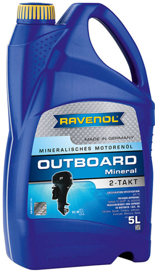 Моторное масло для 2Т лодочных моторов RAVENOL Outboard 2T Mineral