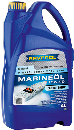 Моторное масло RAVENOL Marineoil Diesel SHPD 15W-40