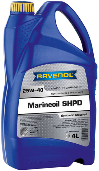 Моторное масло RAVENOL Marineoil SHPD 25W-40 synthetic