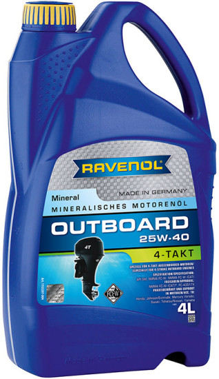 Моторное масло RAVENOL Outboardoel 4-T 25W-40