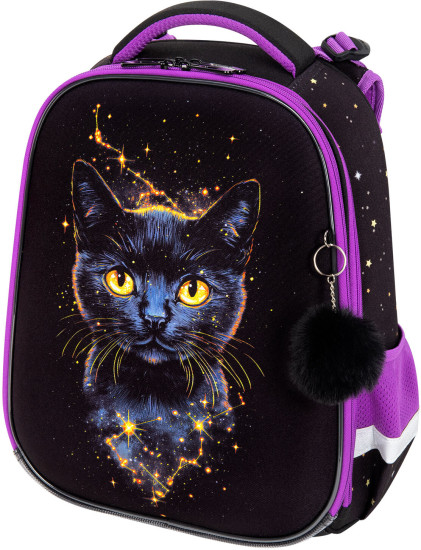 Ранец Brauberg ORIGINAL, 2 отделения, «Galactic cat», 38х29х16 см, 274403