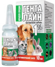 Капли ушные для животных «Генталайн 1%»