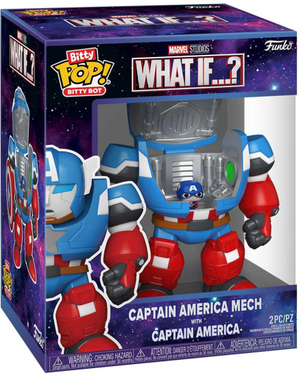 Bitty Bot Marvel What If Captain America Mech with Captain America