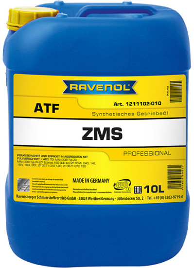Трансмиссионное масло RAVENOL ATF ZMS