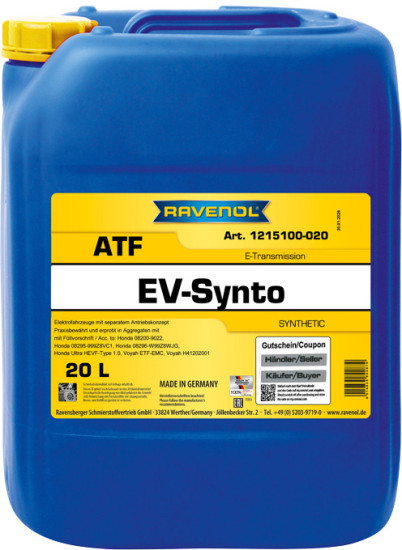RAVENOL EV-Synto ATF E-Transmission Fluid
