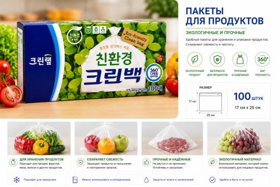 Экологические пакеты для продуктов