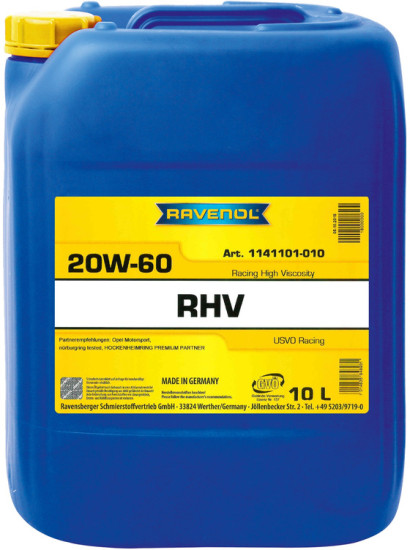 Моторное масло гоночное RAVENOL RHV Racing High Viscosity 20W-60