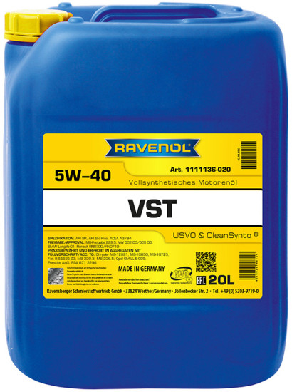 Моторное масло RAVENOL VST 5W-40