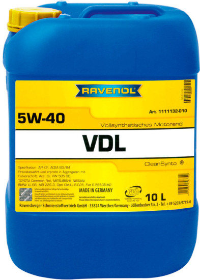 Моторное масло RAVENOL VDL 5W-40