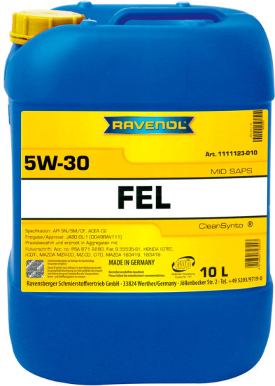 Моторное масло RAVENOL FEL 5W-30
