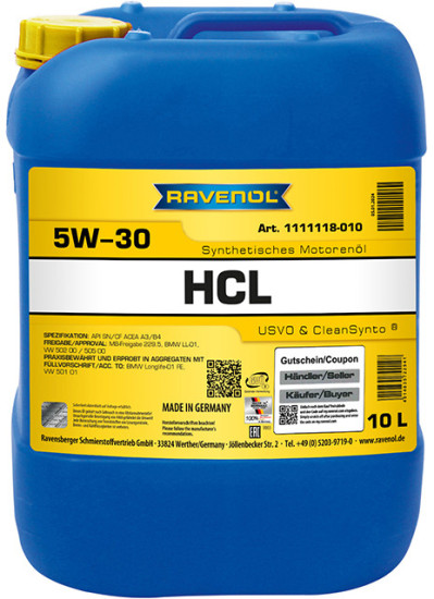 Моторное масло RAVENOL HCL 5W-30