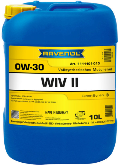 Моторное масло RAVENOL WIV II 0W-30