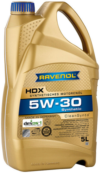 Моторное масло RAVENOL HDX 5W-30
