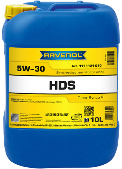 Моторное масло RAVENOL HDS Hydrocrack Diesel Specif 5W-30